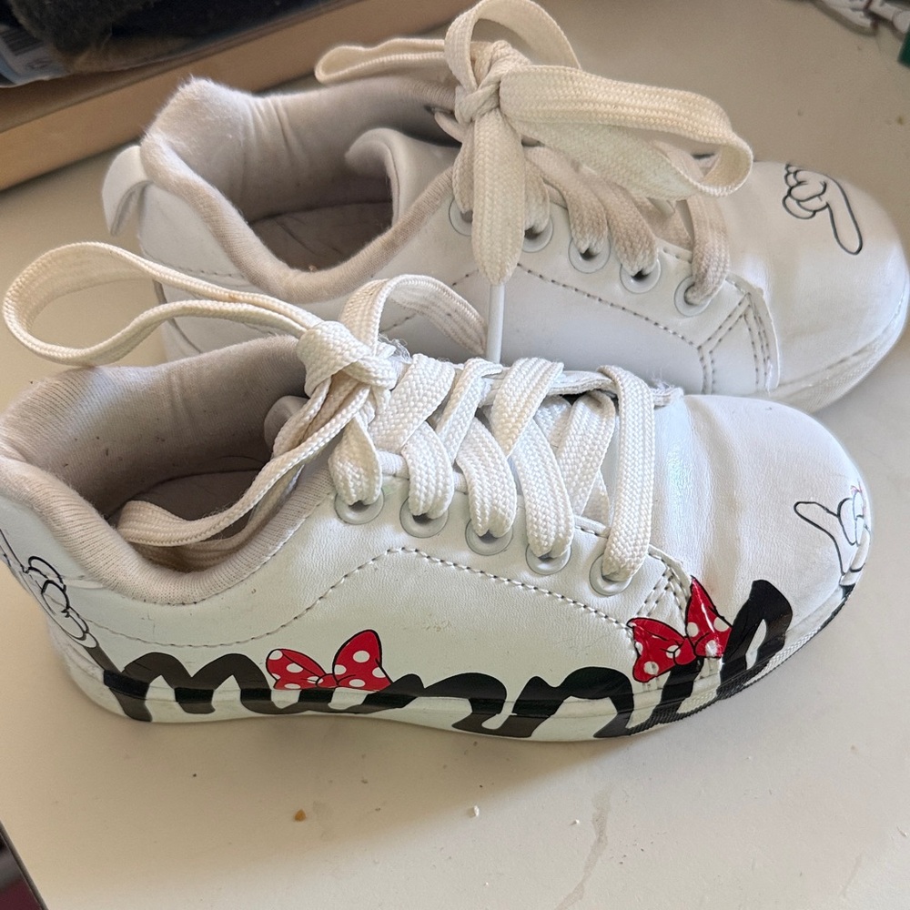 Ground Up Minnie Mouse Sneakers Toddler Girls White Size10